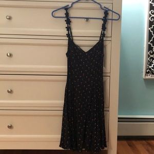 Black and floral dress